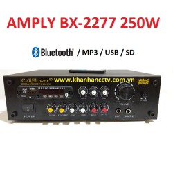 Ampli tăng âm công suất 250W BX-2277 (Blustooth, thẻ nớ, USB)