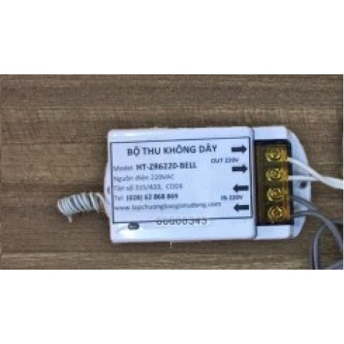 Bộ thu sóng chuông điện không dây HT-6220ZR-BELL, đại lý, phân phối,mua bán, lắp đặt giá rẻ